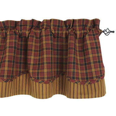 Homestead - Red Fairfield Valance VF330017 - The Fox Decor